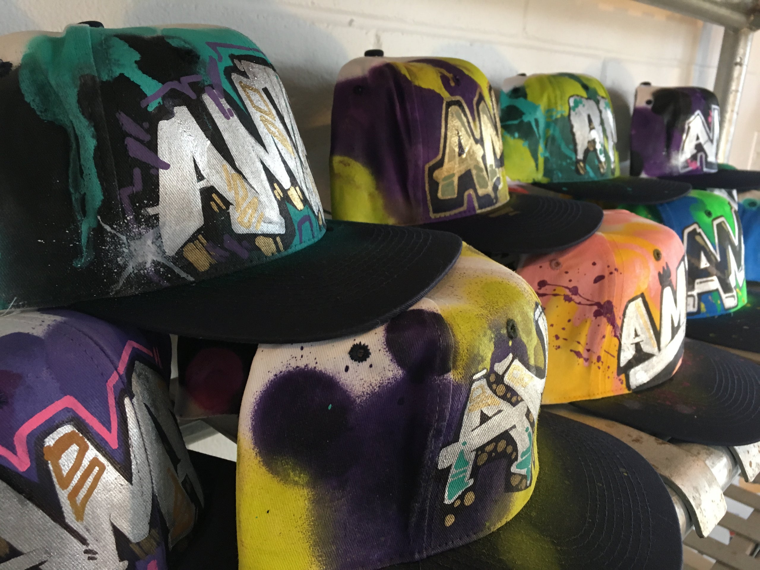 Graffiti top snapback hats
